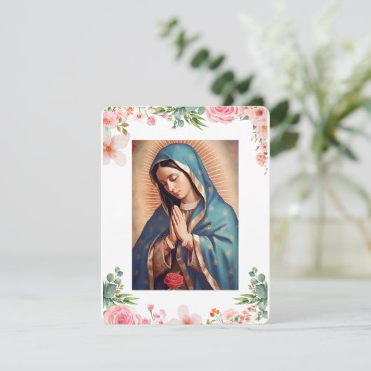 Jungfrau Mary Katholic Beerdigung Gedenkkarte (Stehend Vorderseite)