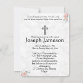 Jungfrau Mary Katholic Beerdigung Gedenkkarte (Rückseite)