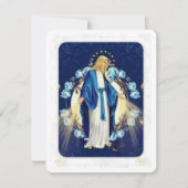 Jungfrau Mary Katholic Beerdigung Gedenkkarte (Vorderseite)