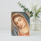 Jungfrau Mary Katholic Beerdigung Gedenkkarte (Stehend Vorderseite)