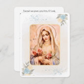 Jungfrau Mary Katholic Beerdigung Gedenkkarte (Vorne/Hinten)