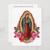 Jungfrau Mary Katholic Beerdigung Gedenkkarte (Vorne/Hinten)