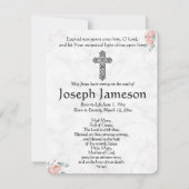 Jungfrau Mary Katholic Beerdigung Gedenkkarte (Rückseite)