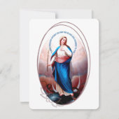 Jungfrau Mary Katholic Beerdigung Gedenkkarte (Vorderseite)