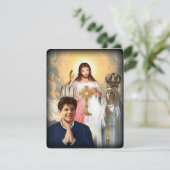 Jungfrau Mary Katholic Beerdigung Gedenkkarte (Stehend Vorderseite)