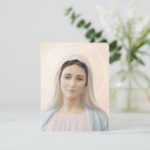 Jungfrau Mary Katholic Beerdigung Gedenkkarte (Stehend Vorderseite)