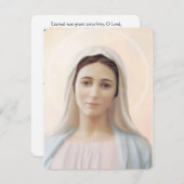 Jungfrau Mary Katholic Beerdigung Gedenkkarte (Vorne/Hinten)