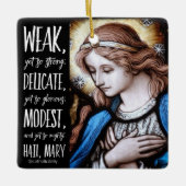 Jungfrau Mary Katholic Christmas Ornament (Vorderseite)