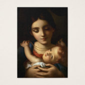 Jungfrau Mary Katholic Funeral Memorial Holcard - (Vorderseite)