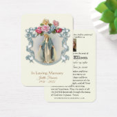 Jungfrau Mary Katholic Funeral Memorial Holcard - (Schreibtisch)