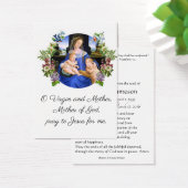 Jungfrau Mary Katholic Funeral Memorial Holcard - (Schreibtisch)