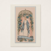 Jungfrau Mary Katholic Funeral Memorial Holcard - (Vorderseite)