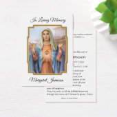 Jungfrau Mary Katholic Funeral Memorial Holcard - (Schreibtisch)