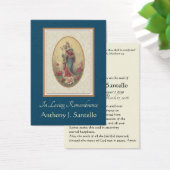 Jungfrau Mary Katholic Funeral Memorial Holcard - (Schreibtisch)