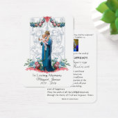Jungfrau Mary Katholic Funeral Memorial Holcard - (Schreibtisch)