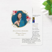 Jungfrau Mary Katholic Funeral Memorial Holcard - (Schreibtisch)