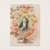 Jungfrau Mary Katholic Funeral Memorial Holcard - (Vorderseite)