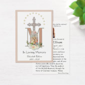 Jungfrau Mary Katholic Funeral Memorial Holcard - (Schreibtisch)