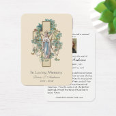Jungfrau Mary Katholic Funeral Memorial Holcard - (Schreibtisch)