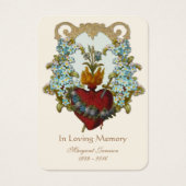 Jungfrau Mary Katholic Funeral Memorial Holcard - (Vorderseite)