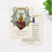 Jungfrau Mary Katholic Funeral Memorial Holcard - (Schreibtisch)