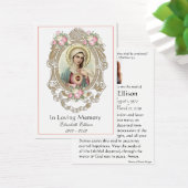 Jungfrau Mary Katholic Funeral Memorial Holcard - (Schreibtisch)