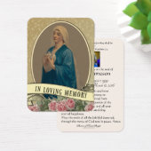 Jungfrau Mary Katholic Funeral Memorial Holcard - (Schreibtisch)