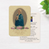 Jungfrau Mary Katholic Funeral Memorial Holcard - (Schreibtisch)