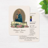 Jungfrau Mary Katholic Funeral Memorial Holcard - (Schreibtisch)