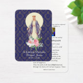 Jungfrau Mary Katholic Funeral Memorial Holcard - (Schreibtisch)