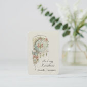 Jungfrau Mary Katholic Funeral Memorial Holcard - Visitenkarte (Stehend Vorderseite)