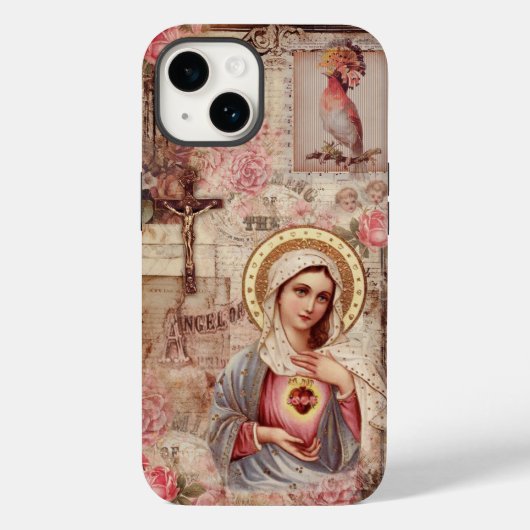 Jungfrau Mary Katholic Phone Case (Rückseite)