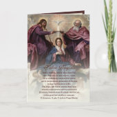 Jungfrau Mary Katholic Salve Regina Karte (Vorderseite)