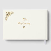 Jungfrau Mary Katholic Sepia Wedding Gästebuch (Rückseite)