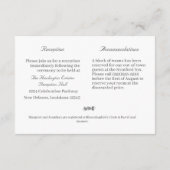 Jungfrau Mary Katholic Silver Wedding Card Begleitkarte (Rückseite)