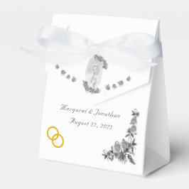 Jungfrau Mary Katholic Silver Wedding Geschenkschachtel