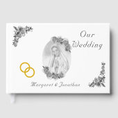 Jungfrau Mary Katholic Wedding Gästebuch (Vorderseite)