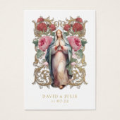 Jungfrau Mary Katholic Wedding Prayer Card (Vorderseite)