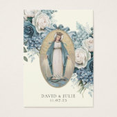 Jungfrau Mary Katholic Wedding Prayer Card (Vorderseite)