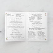 Jungfrau Mary Katholic Wedding Program Programm (Innenseite)