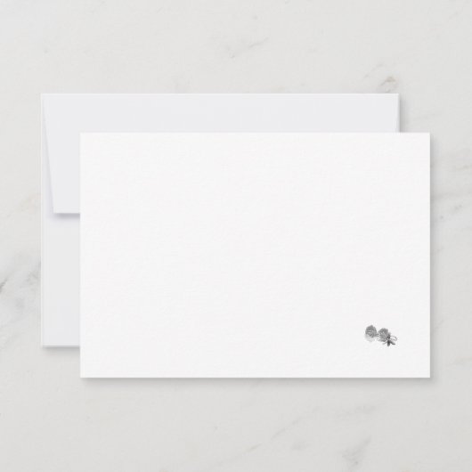 Jungfrau Mary Katholic Wedding Response Card RSVP Karte (Rückseite)