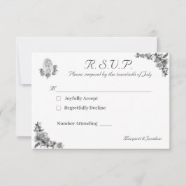 Jungfrau Mary Katholic Wedding Response Card RSVP Karte