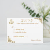 Jungfrau Mary Katholic Wedding Response Card RSVP Karte (Stehend Vorderseite)
