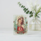 Jungfrau Mary katholische Beerdigung Gedenkkarte - Visitenkarte (Stehend Vorderseite)