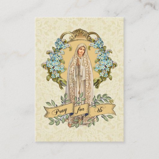 Jungfrau Mary Katholische Gastgeschenk Hochzeit He Visitenkarte (Vorderseite)