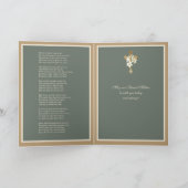 Jungfrau Mary Lilies Religious Geem Gebet Karte (Innenseite)