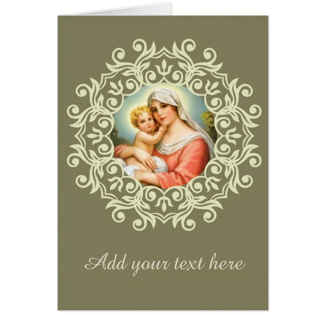 Jungfrau Mary Madonna mit Baby-Jesus-Spitze (Vorne)