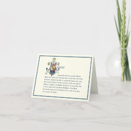 Jungfrau Mary Marian Monogram Elegant Religious Karte
