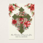 Jungfrau Mary Memorare Gebet Poinsettia (Vorderseite)