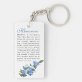 Jungfrau Mary Memorare katholisches religiöses Geb Schlüsselanhänger (Rückseite)